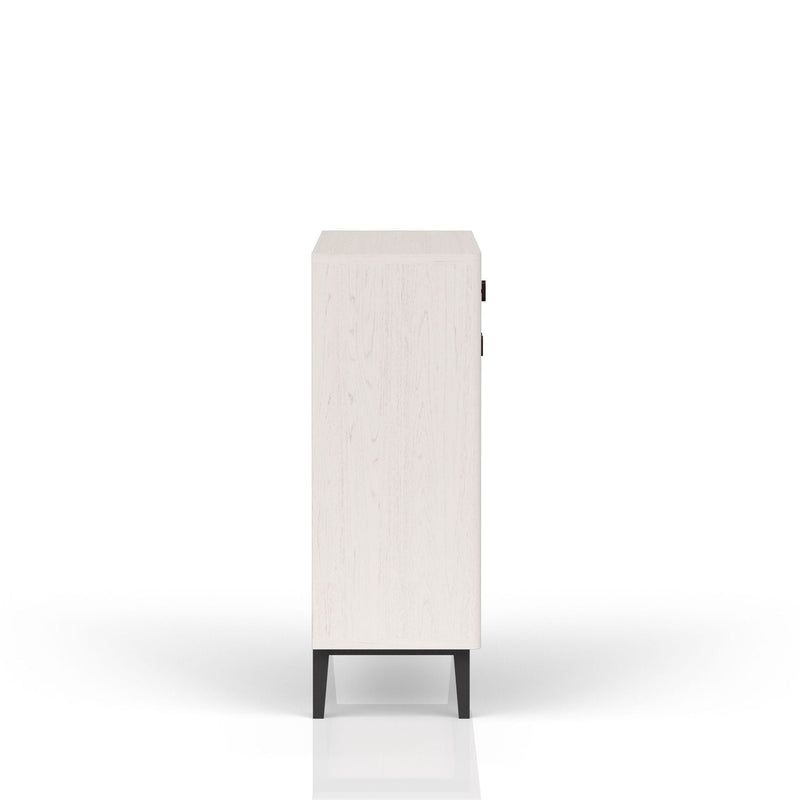 Bar Cabinet With Large Storage and Soft-Close Doors - White & Pecan, photo 6 of 6