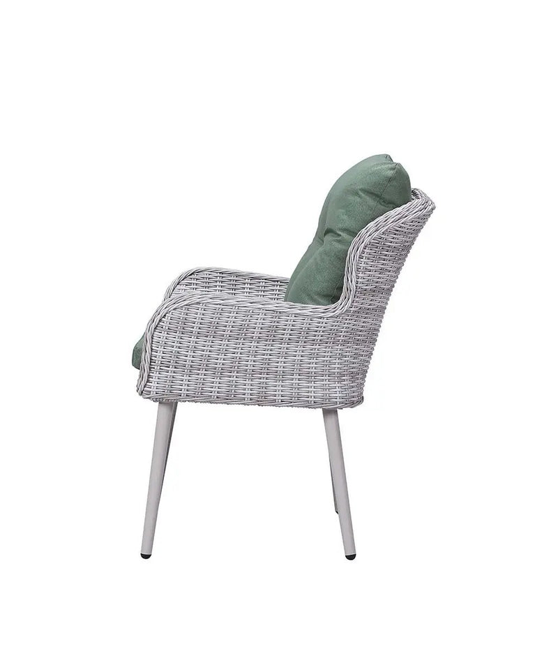 Jenneva - 7 Piece Patio Dining Set - Night Green Fabric & Gray by Unique Piece Furniture