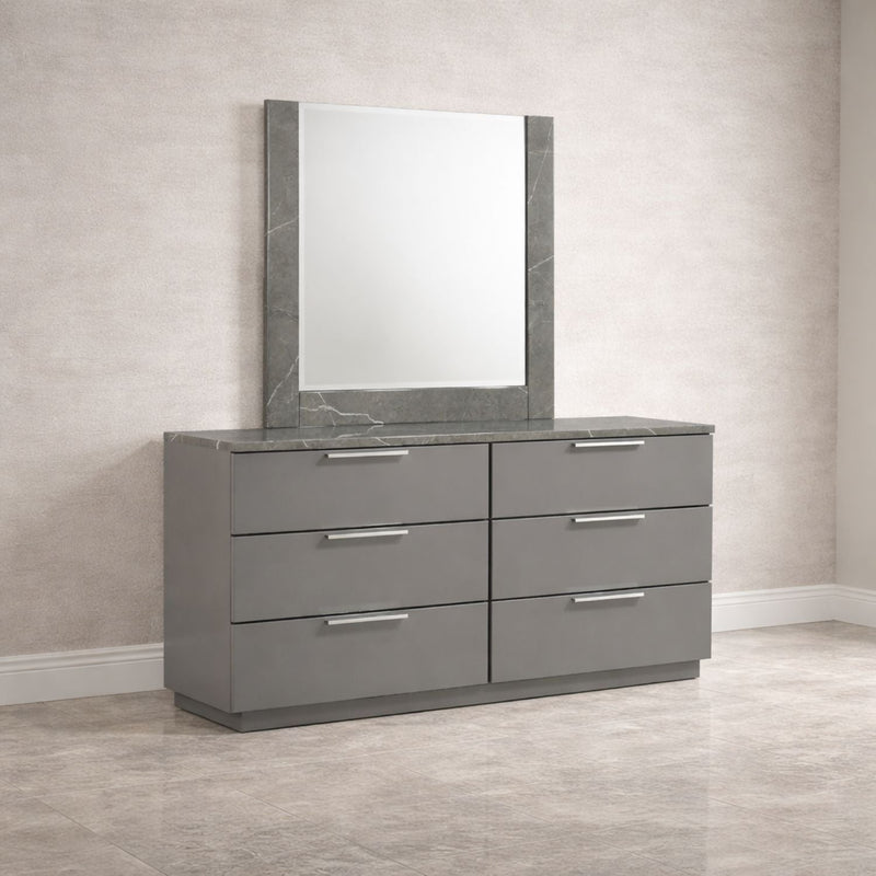 Elara - Dresser With Spacious Drawers - Gray by HouseOfZazla
