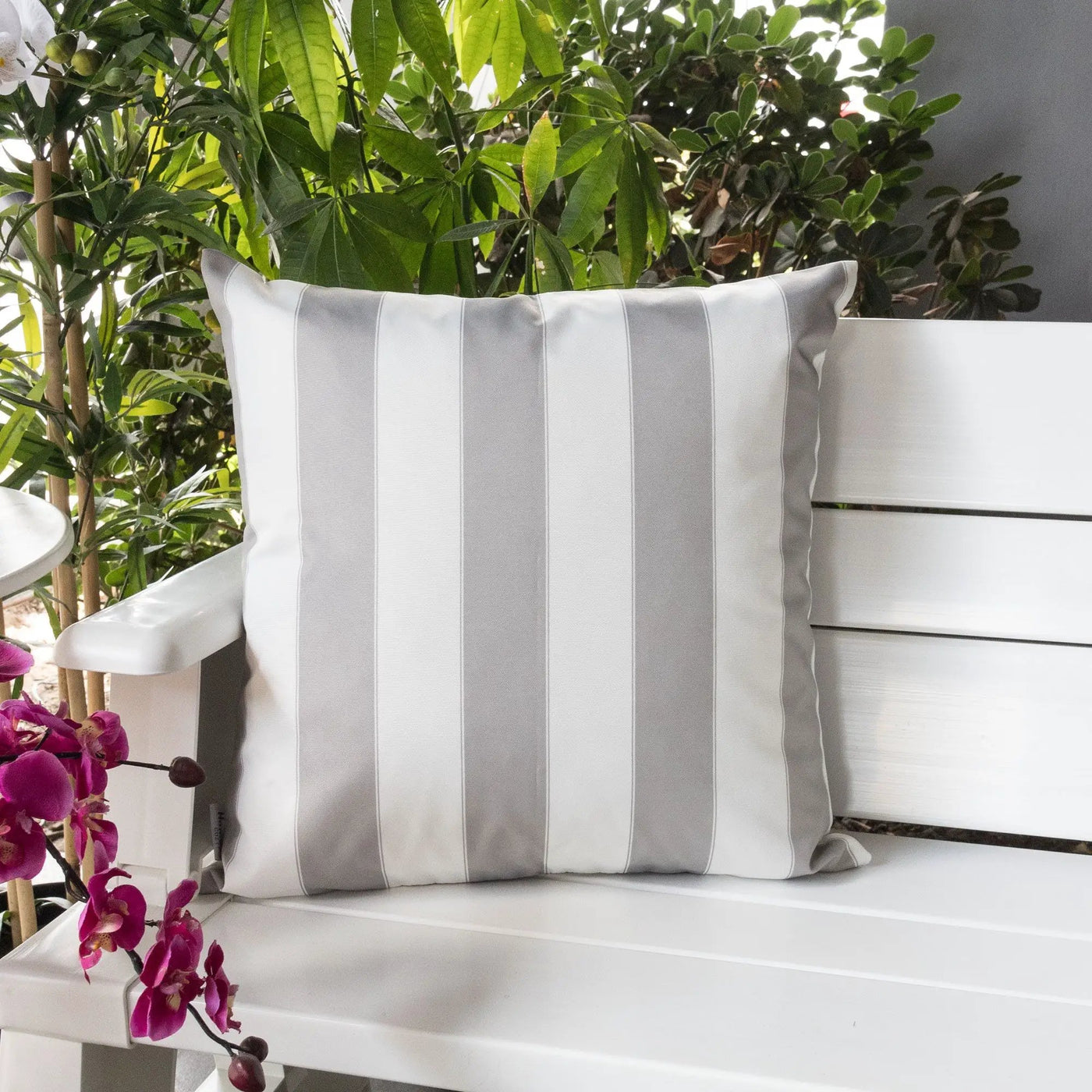 Horizon Stripe Pillow Outdoor & Indoor by HouseOfZazla