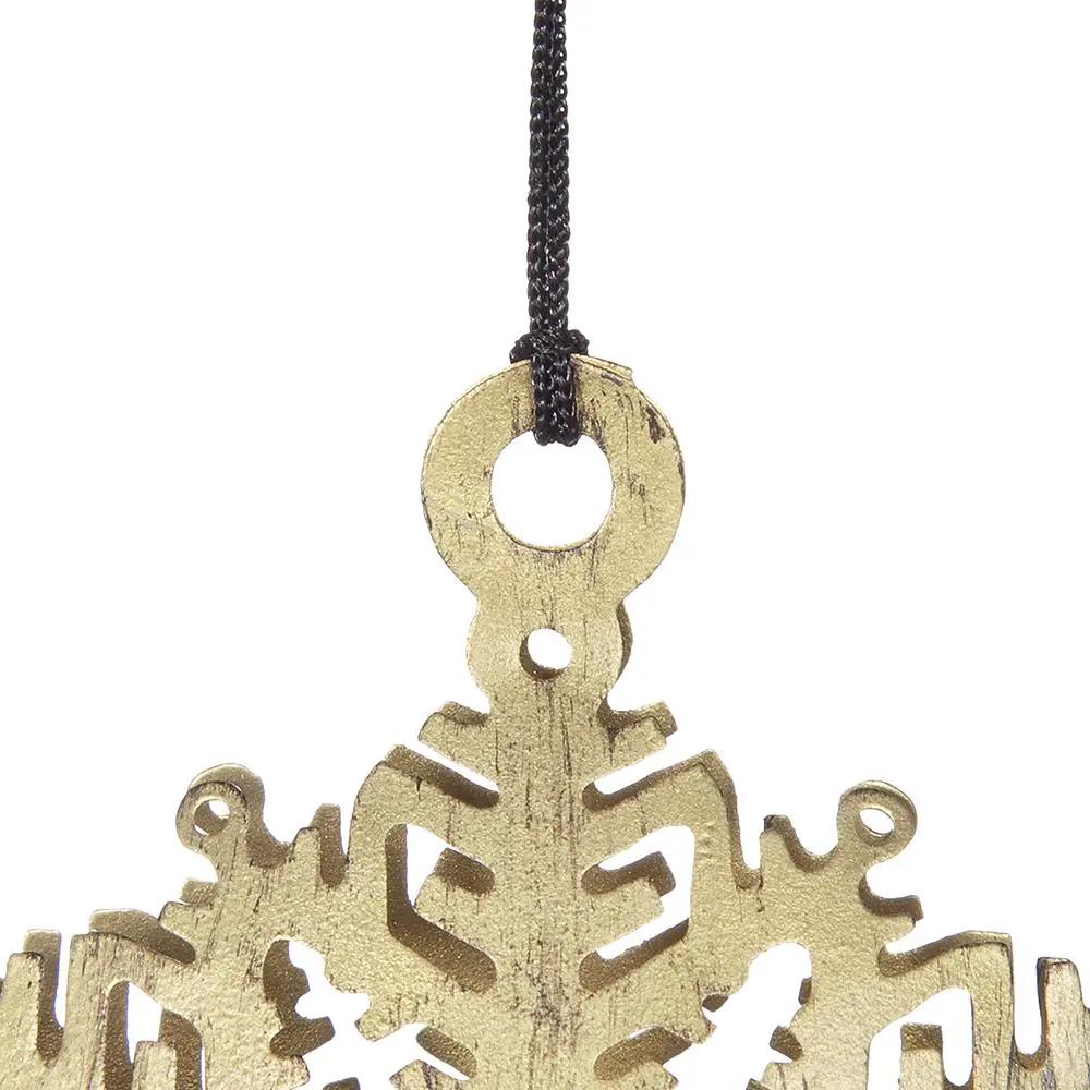 3.5" Snowflake Hanging Ornament Set of 12 by HouseOfZazla
