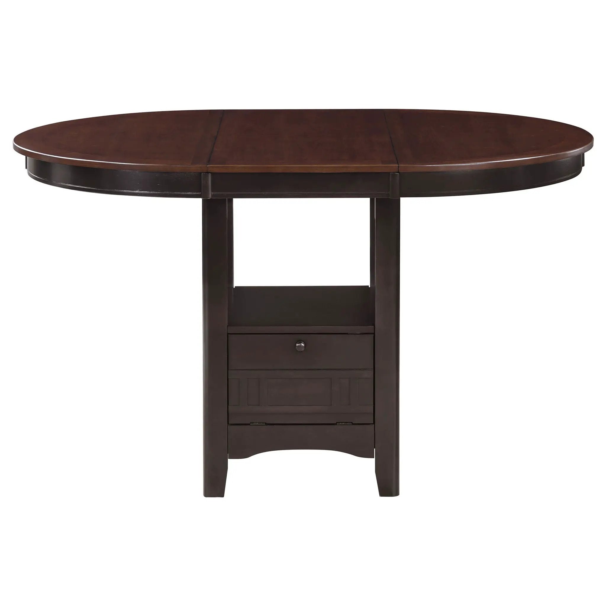 Lavon Oval 60-inch Counter Height Extension Dining Table Chestnut by Unique Piece Furniture
