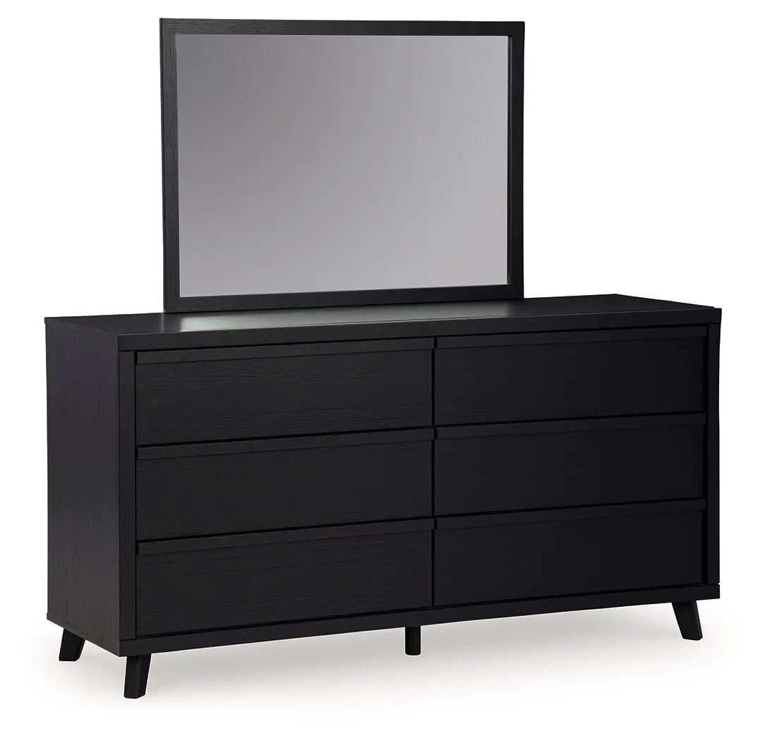 Danziar - Dresser And Mirror - Black by Unique Piece Furniture