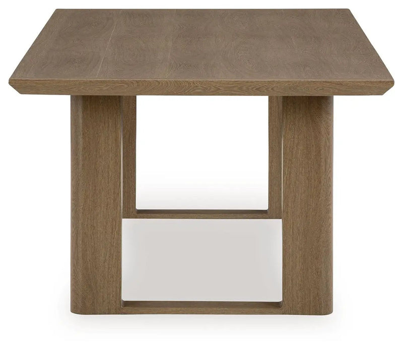 Serene Bay - Rectangular Dining Table With Umbrella Option - Dark Brown by Unique Piece Furniture