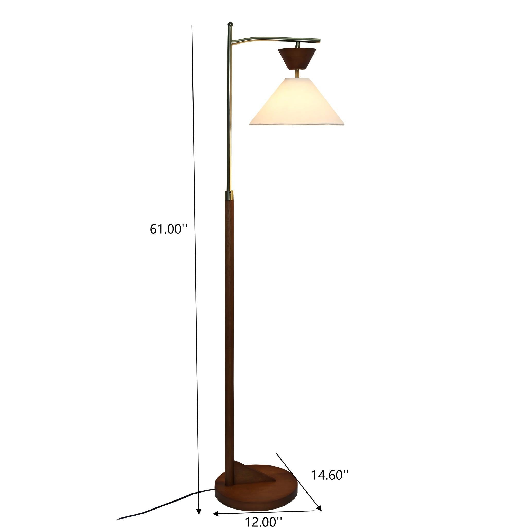 Floor Lamp, Standing Light For Living Room - Brown by HouseOfZazla