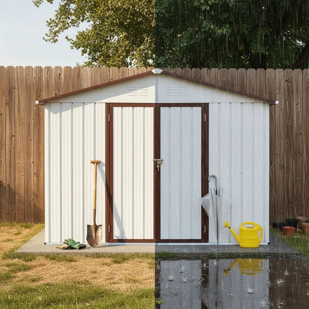 10' x 8' Garden Sheds Outdoor Storage Sheds by HouseOfZazla