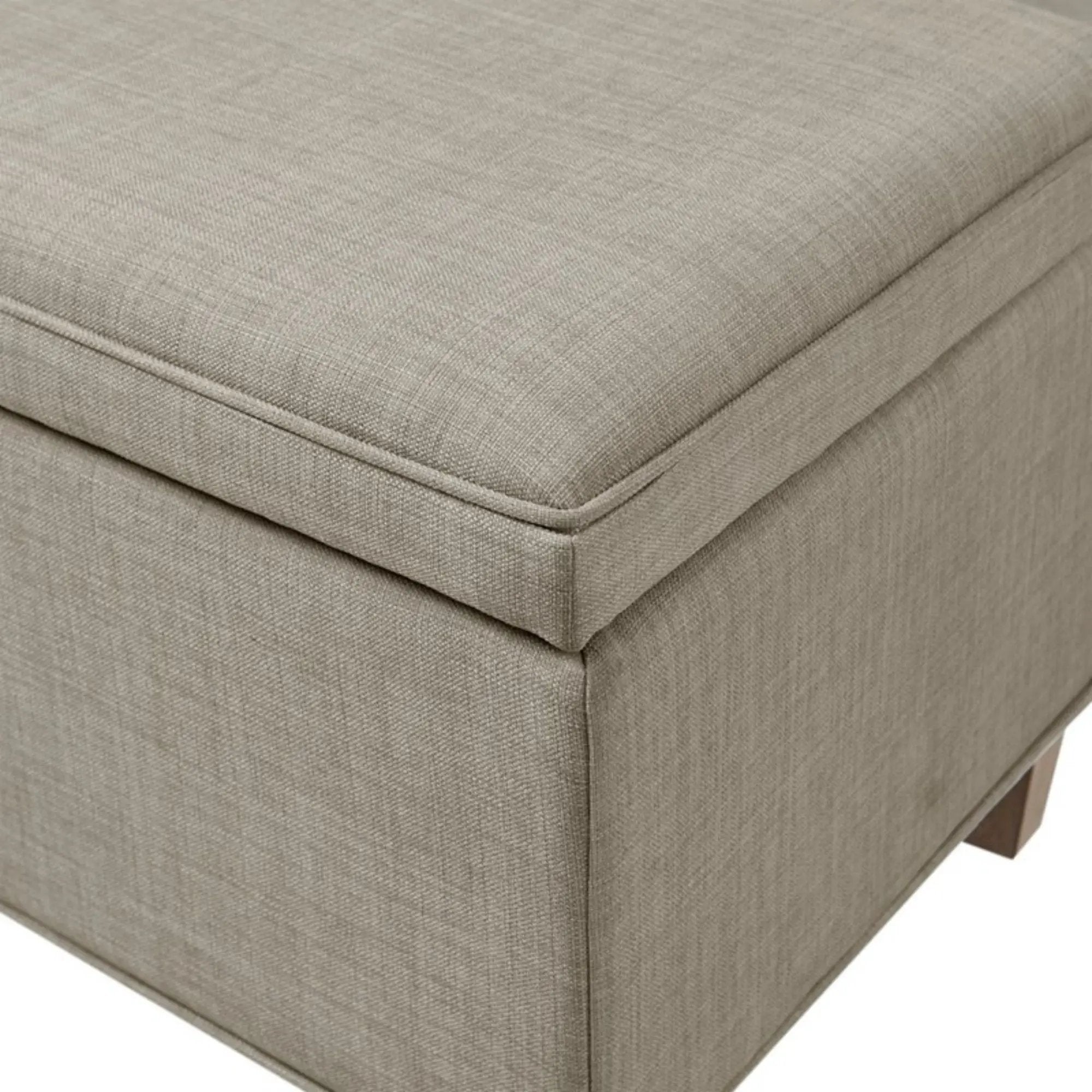 Caymus - Rectangular Soft Close Storage Bench - Light Gray by HouseOfZazla