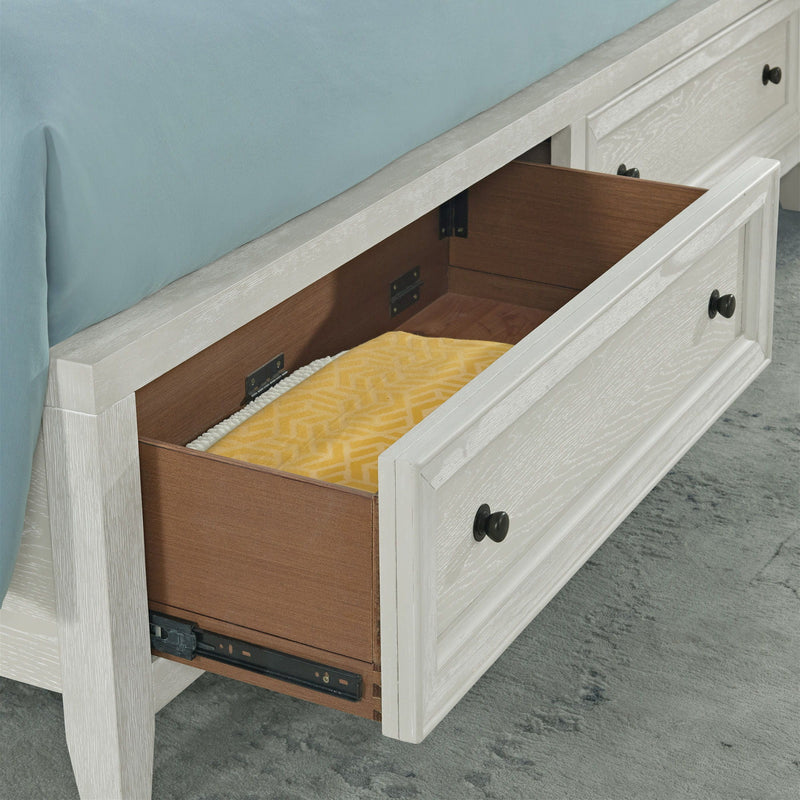 Storage Bed With Panel Headboard And Spacious Footboard Drawers by HouseOfZazla