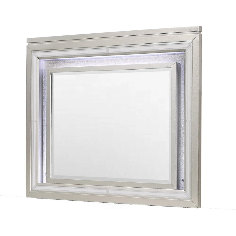 Cross - Glam Mirror With LED - Champagne by Unique Piece Furniture