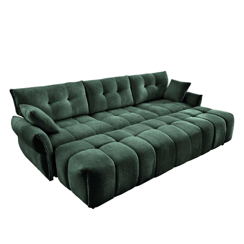 Sofa Set With Ottoman And Pillows, Textured, High Resilience Cushions by Unique Piece Furniture