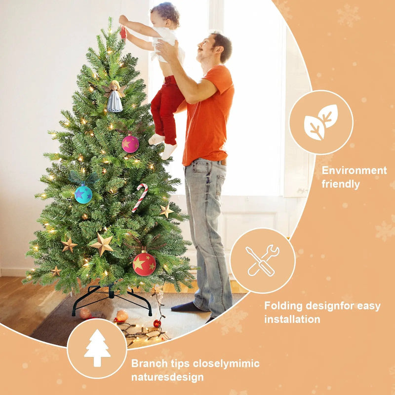 9FT Christmas Tree with 2435 Tips and 700 Warm Lights by HouseOfZazla