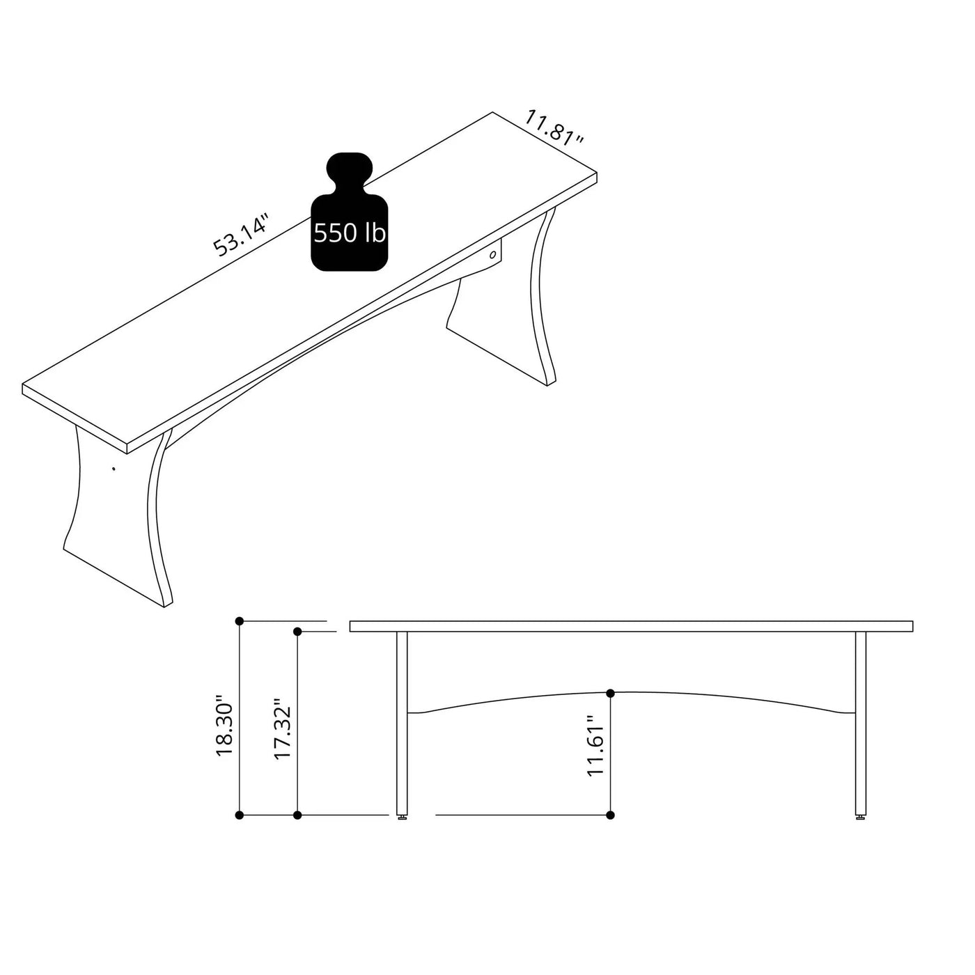 Coney - Dining Bench (Set of 2) by HouseOfZazla