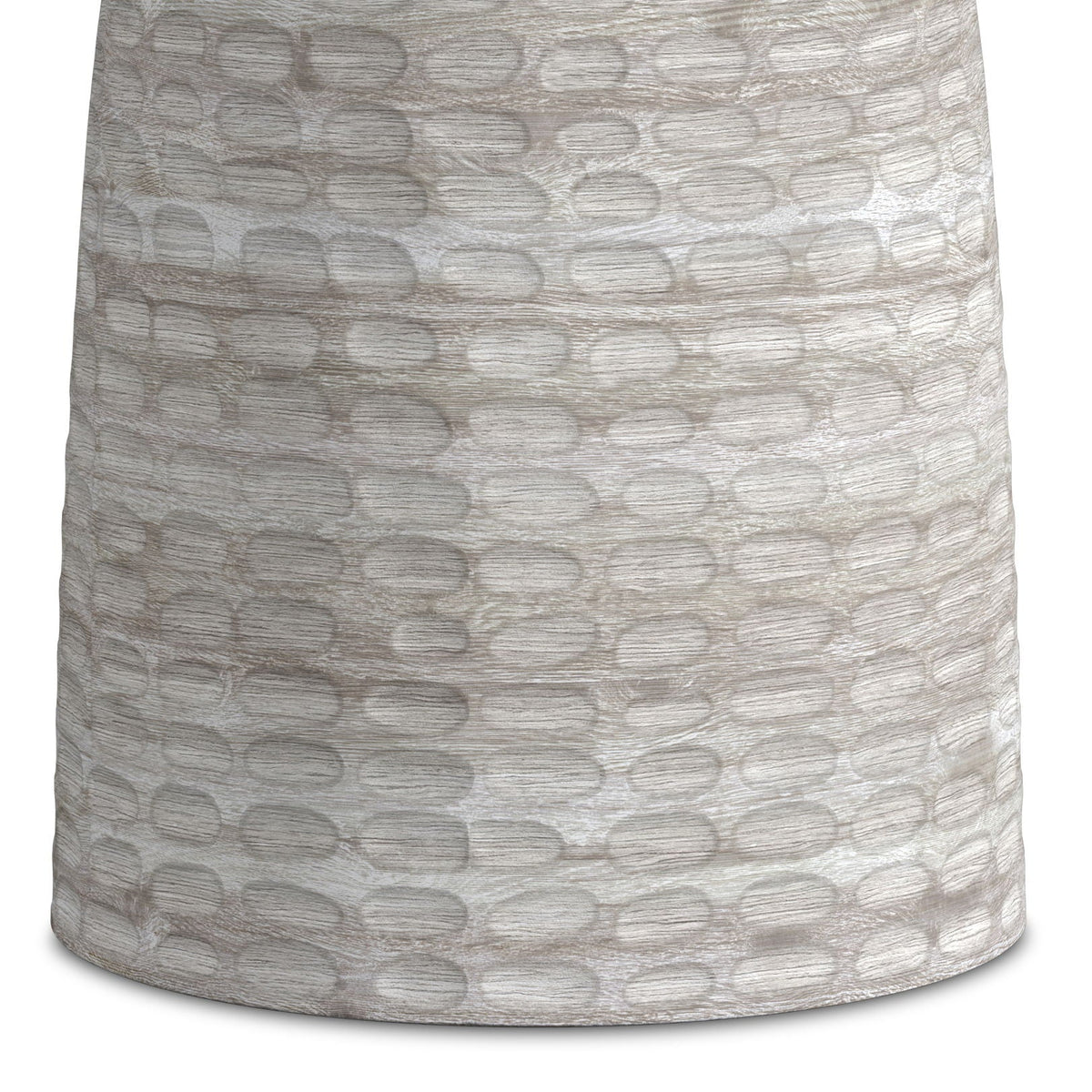 White Wash Accent Table with Sculptural Design - Boyd, photo 4 of 6