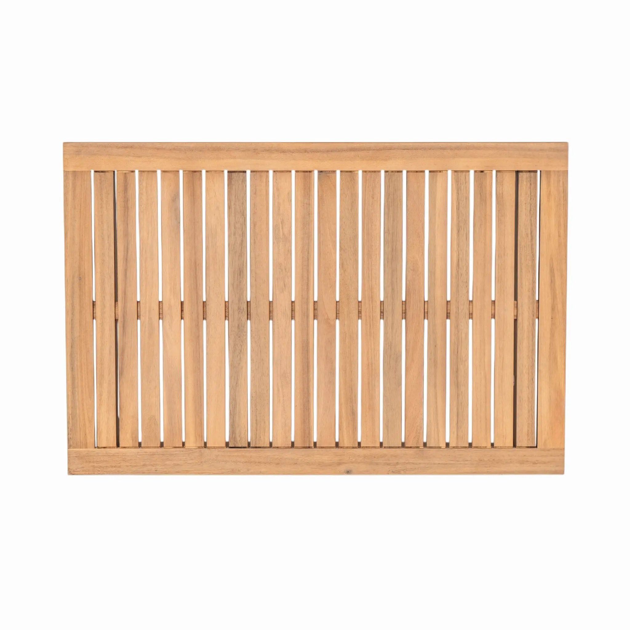 Outdoor 2pc Acacia Wood and Rope Patio Chat Set by HouseOfZazla