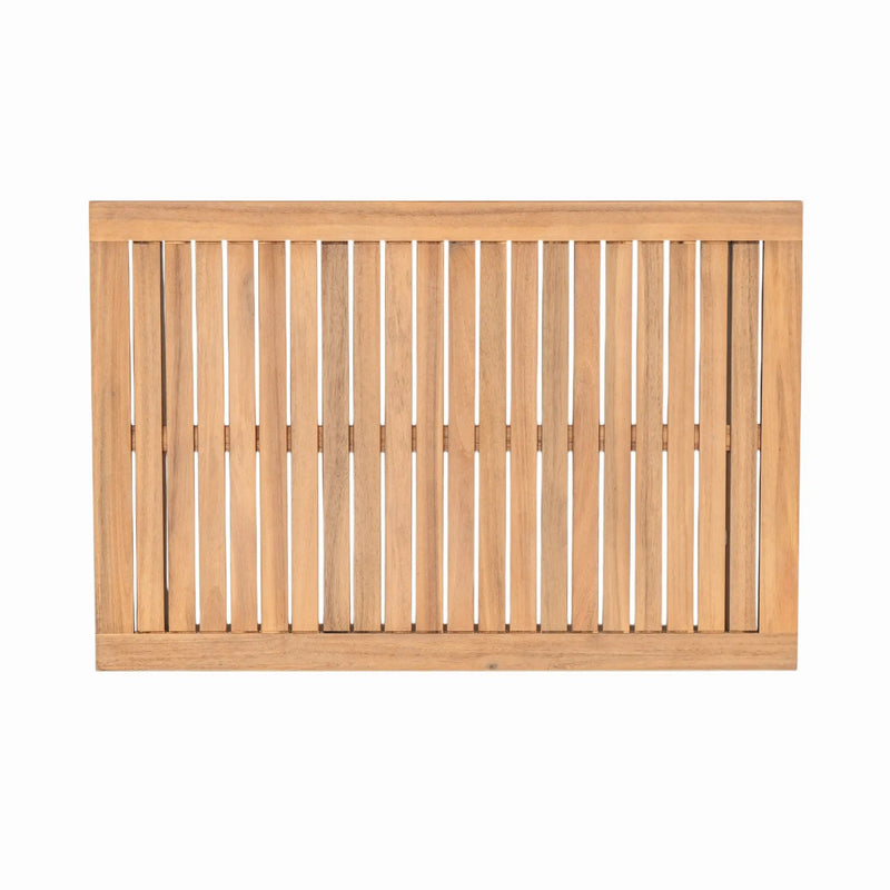 Outdoor 2pc Acacia Wood and Rope Patio Chat Set by HouseOfZazla