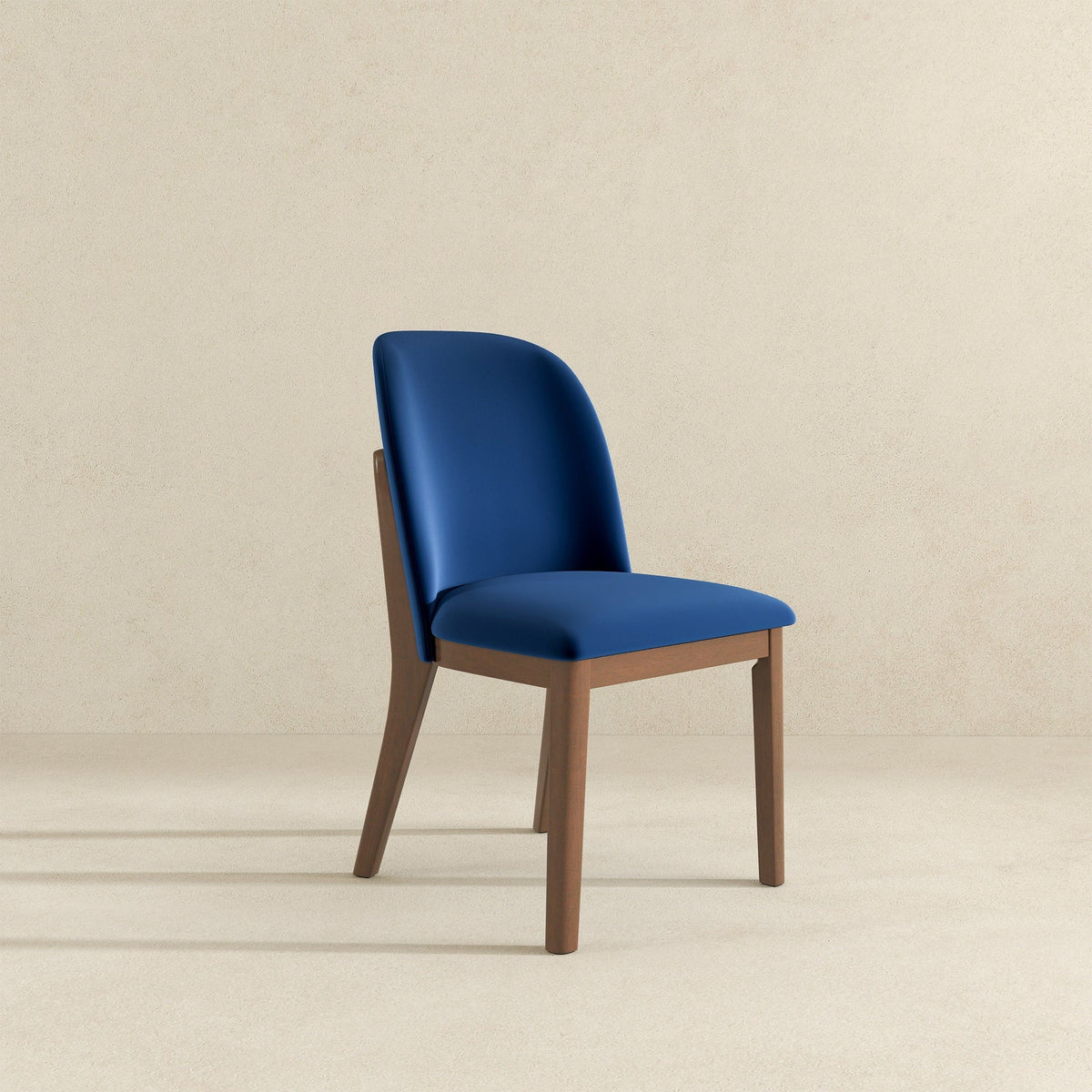 Comfort Dining Chair Set of 2 with Solid Wood Legs - Beige, Orange, Blue, Green, photo 30 of 40