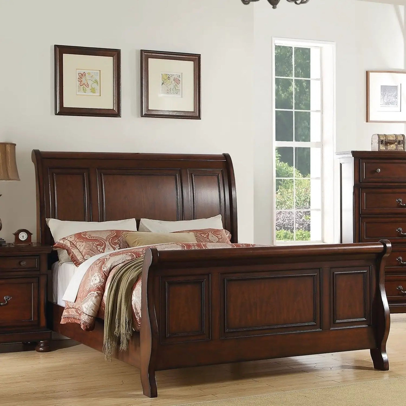 3 Piece Bedroom Set, Bed With 2 Nightstands by HouseOfZazla