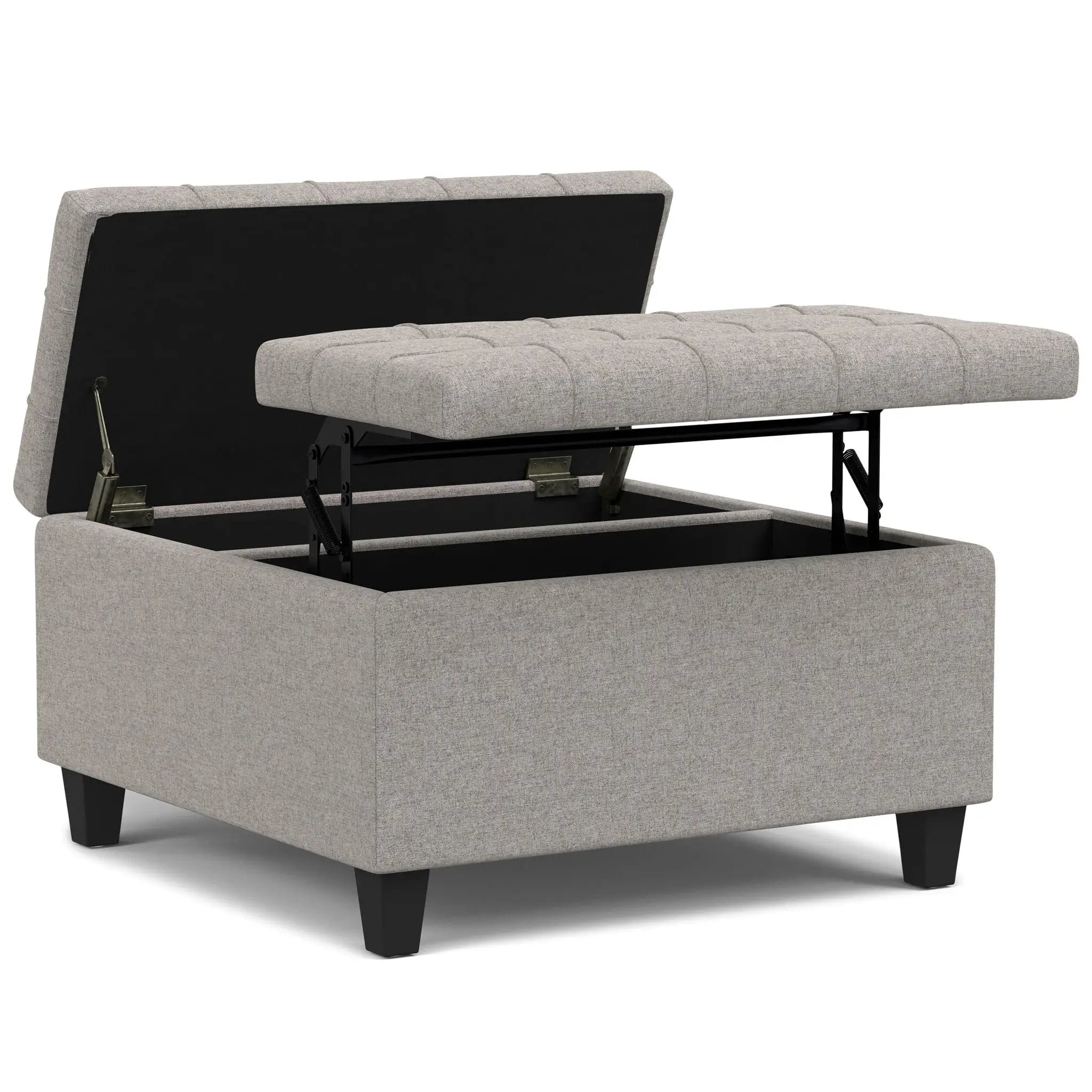 Harrison - Upholstered Coffee Table Storage Ottoman by HouseOfZazla