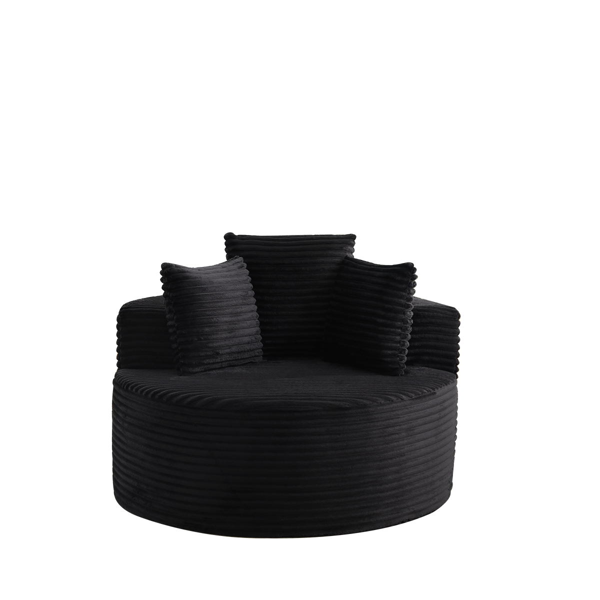 43-Inch Round Corduroy Single Sofa by HouseOfZazla