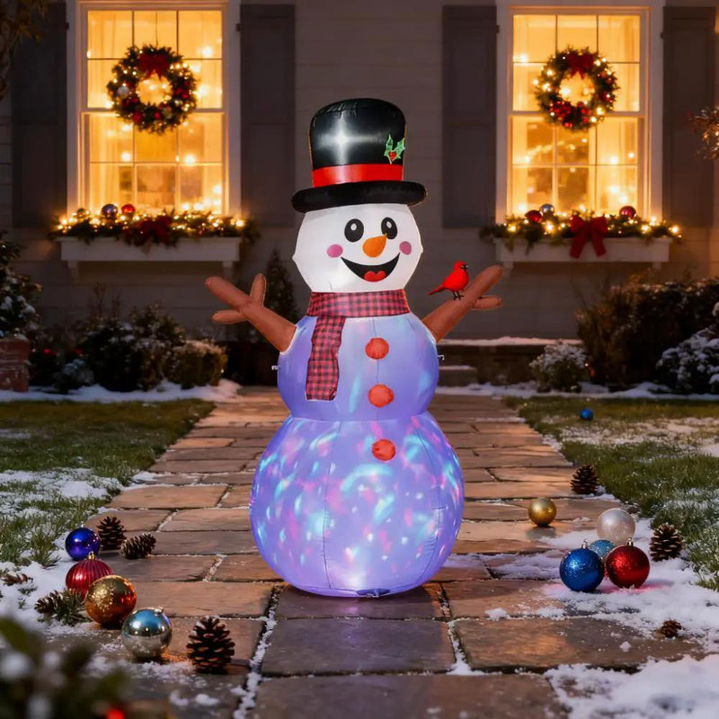 Inflatable Branch Hand Snowman with LED Lights by HouseOfZazla