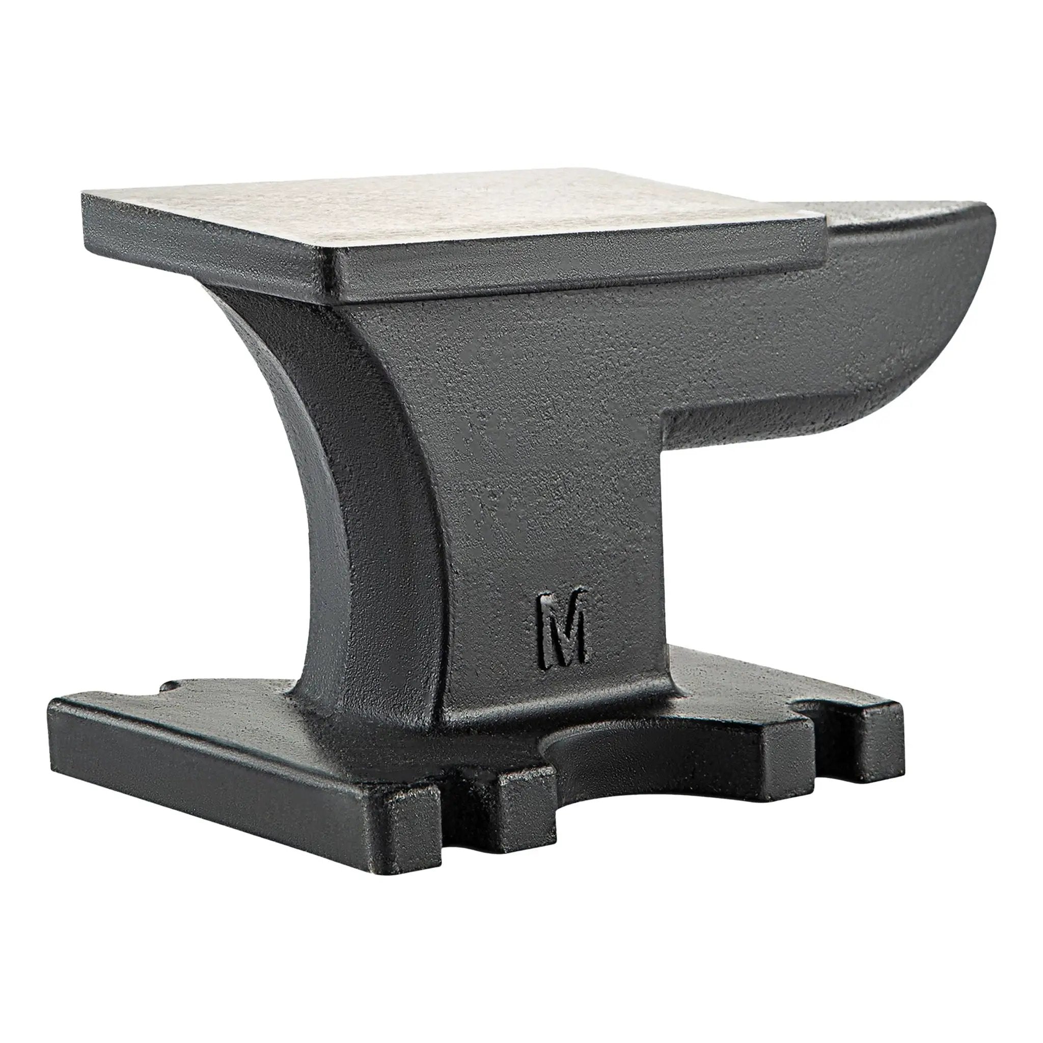 22 Lbs Single Horn Anvilб Counterop And Stable Base, Round Horn - Black by HouseOfZazla