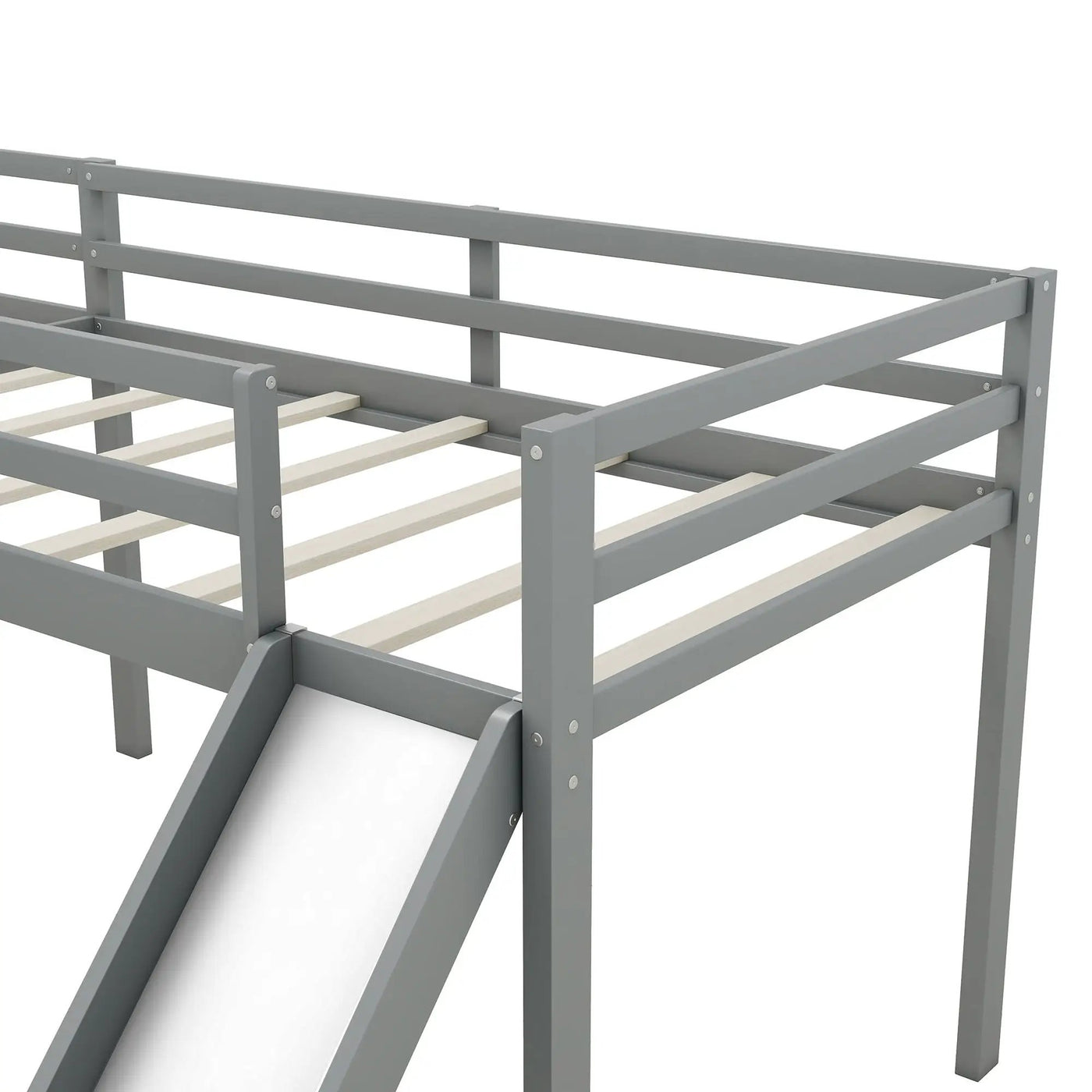 L Shaped Loft Bed With Ladder And Slide by HouseOfZazla