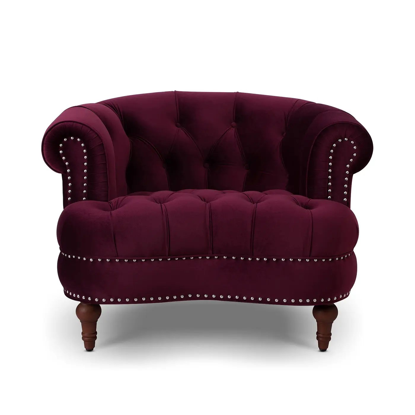 La Rosa - Victorian Tufted Upholstered Accent Chair by HouseOfZazla
