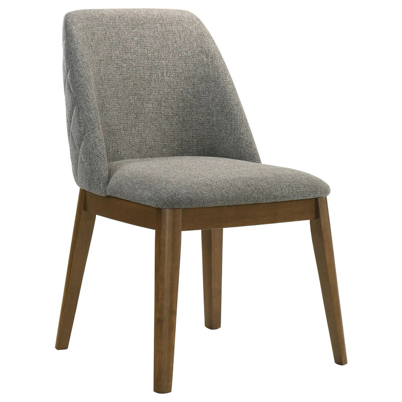 Franklin Upholstered Dining Side Chair Grey (Set of 2) by Unique Piece Furniture