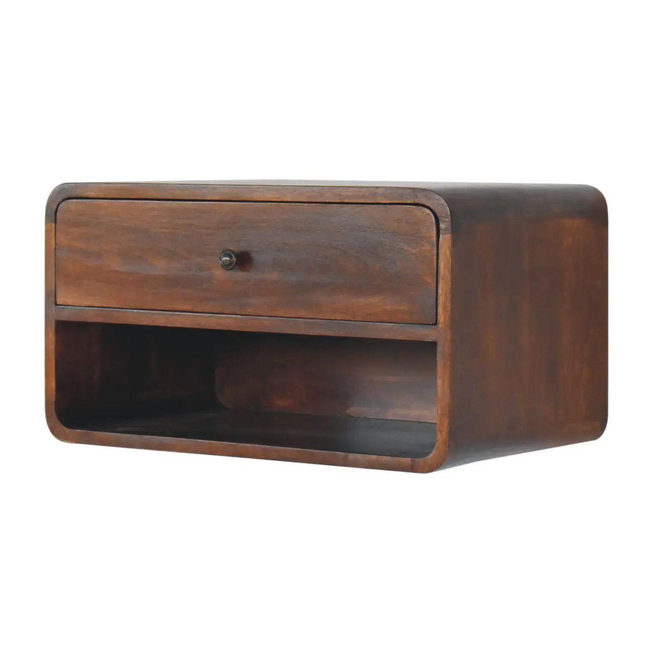 Curve Upper Slot Floating Nightstand by Unique Piece Furniture