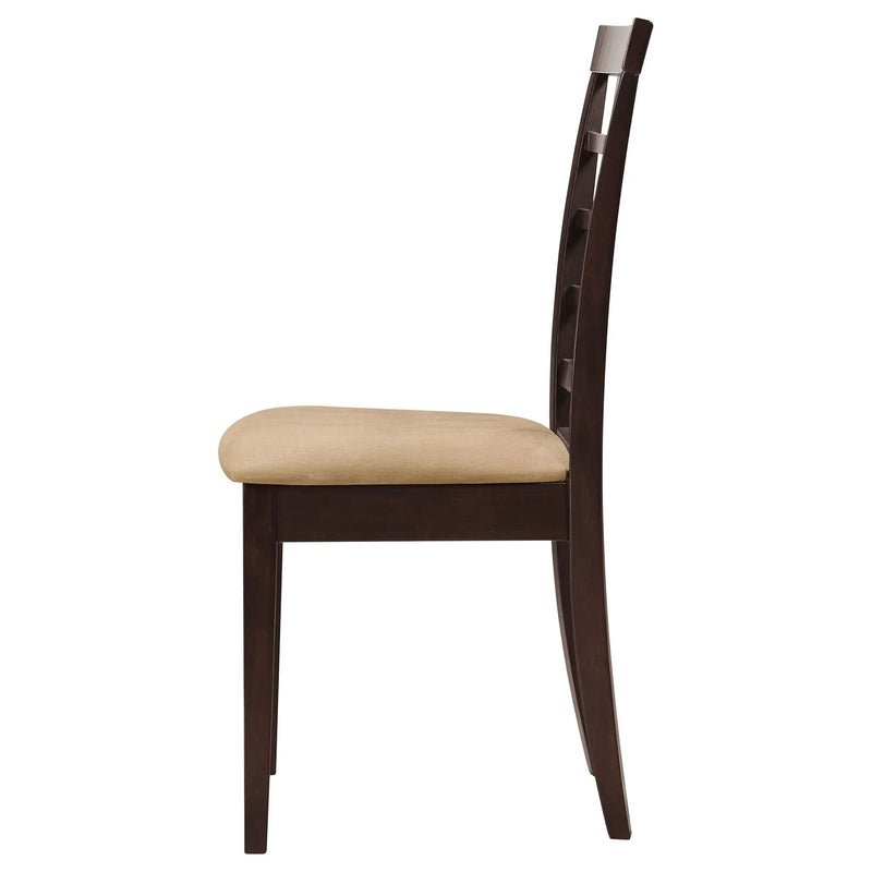 Kelso Lattice Back Dining Side Chair Cappuccino (Set of 2) by Unique Piece Furniture