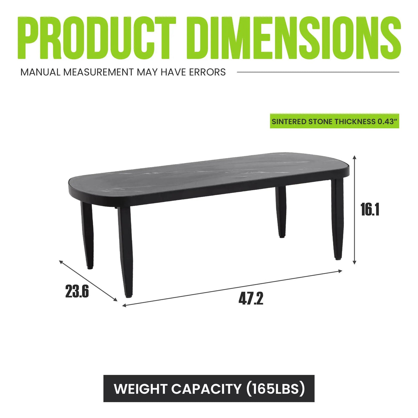 Outdoor Elegance Table, Rounded Corners by HouseOfZazla