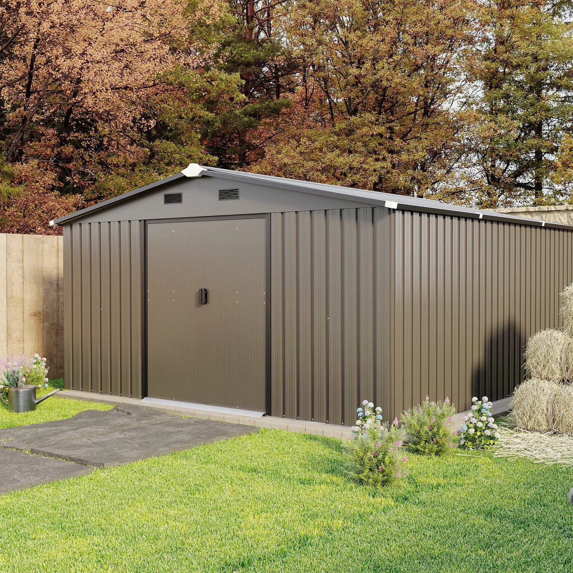 Campcraft 10x12ft Color Steel Plate Storage Shed by HouseOfZazla