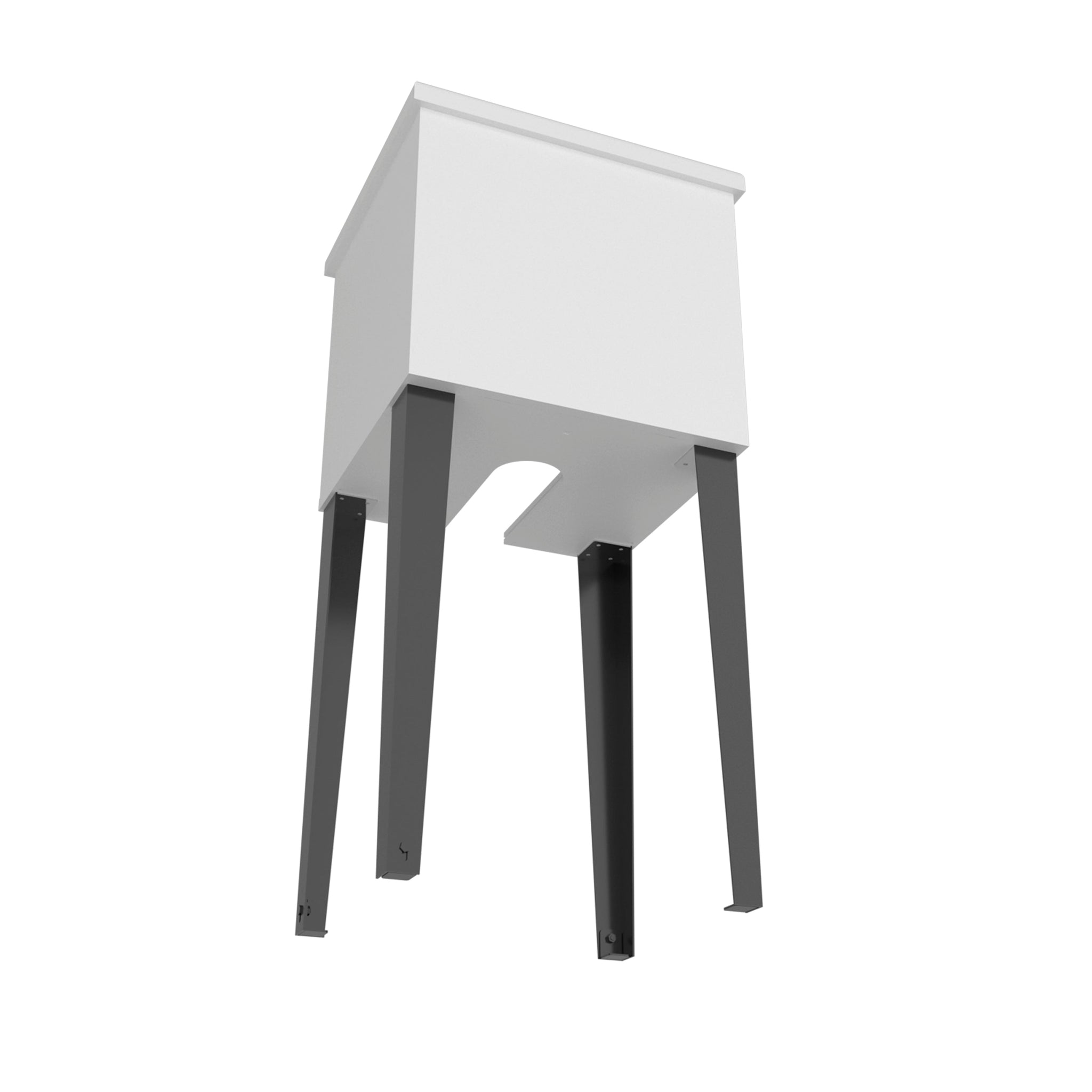 Katy Compact Utility Sink with Metal Legs for Laundry Room by HouseOfZazla
