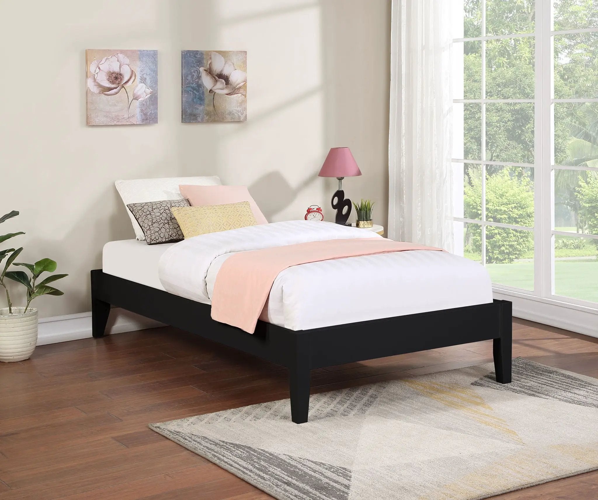 Hounslow Twin Universal Platform Bed Black by Unique Piece Furniture