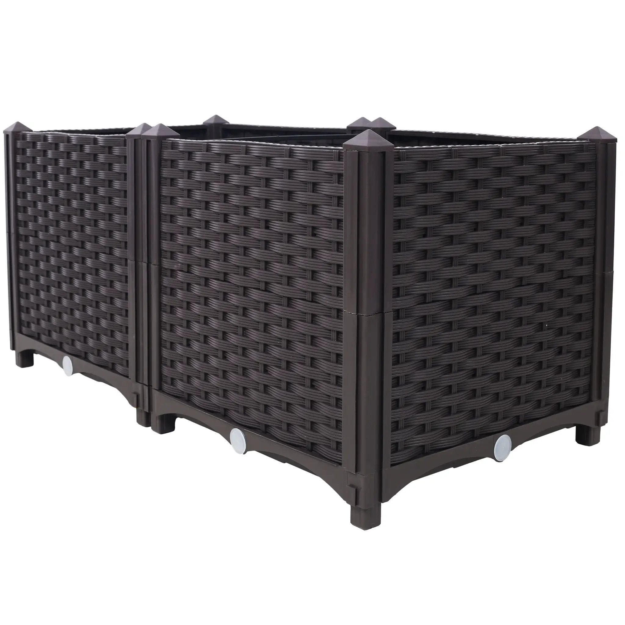 Deep Raised Garden Bed Plastic Planter Boxes by HouseOfZazla