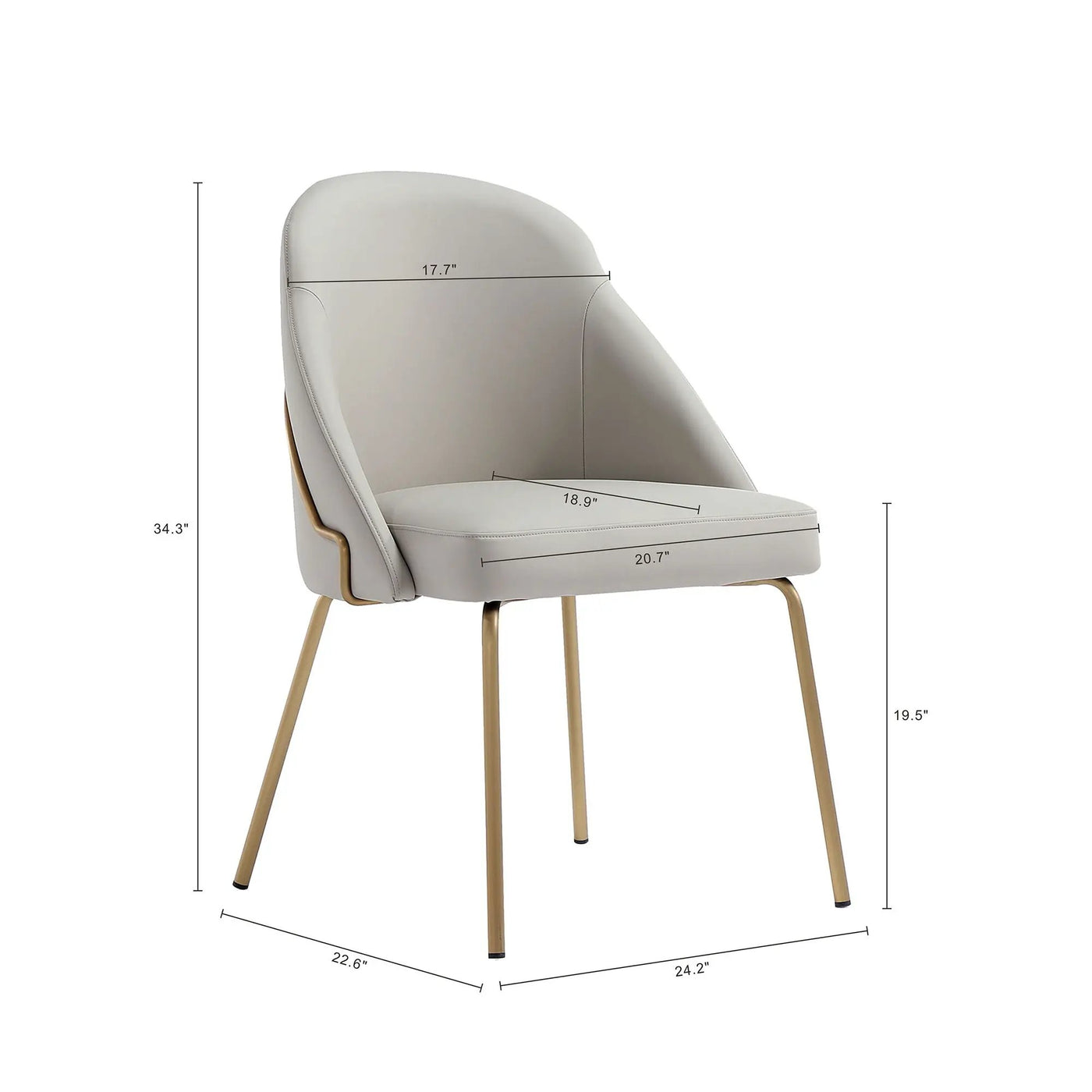 Gracie - Upholstered Dining Chair by HouseOfZazla
