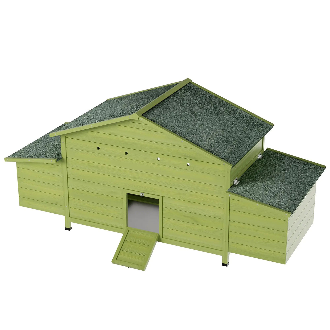 70" Large Wooden Chicken Coop with 2 Nesting Boxes and Waterproof Roof by HouseOfZazla
