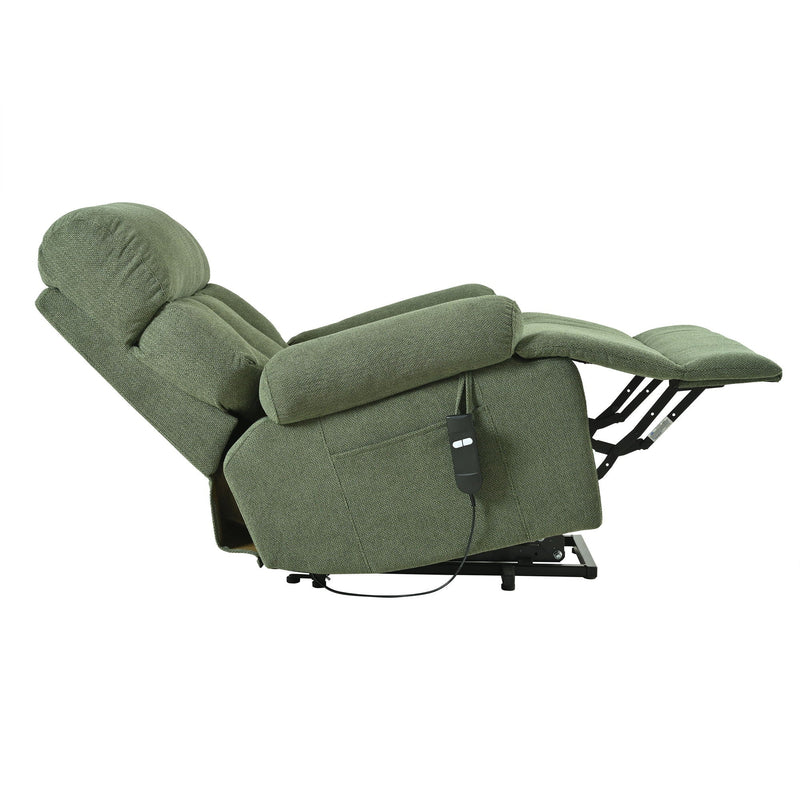 Oversized Power Lift Recliner Chai With Remote Control, Side Pocket, Spacious Seat by HouseOfZazla