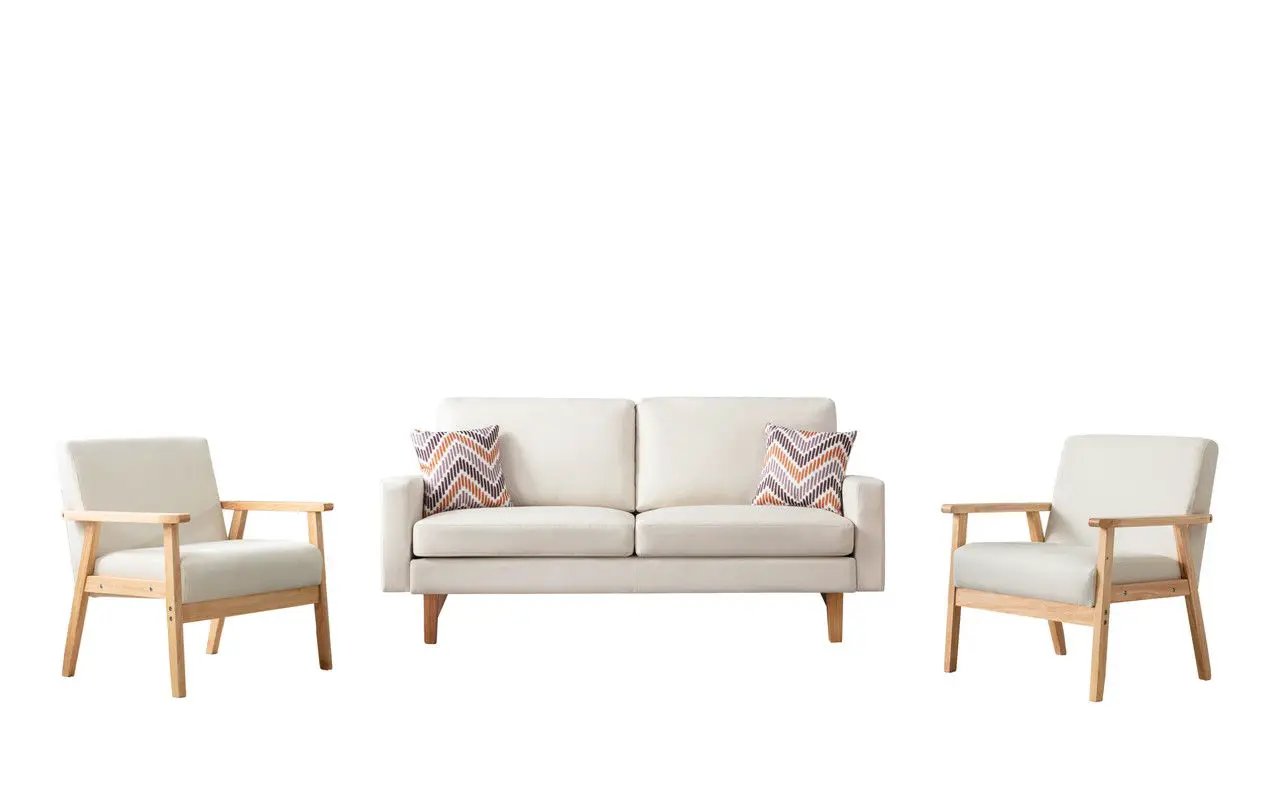 Bahamas - Sofa Set With 2 Throw Pillows by HouseOfZazla