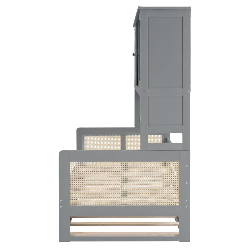 Daybed And All In One Cabinet And Shelf