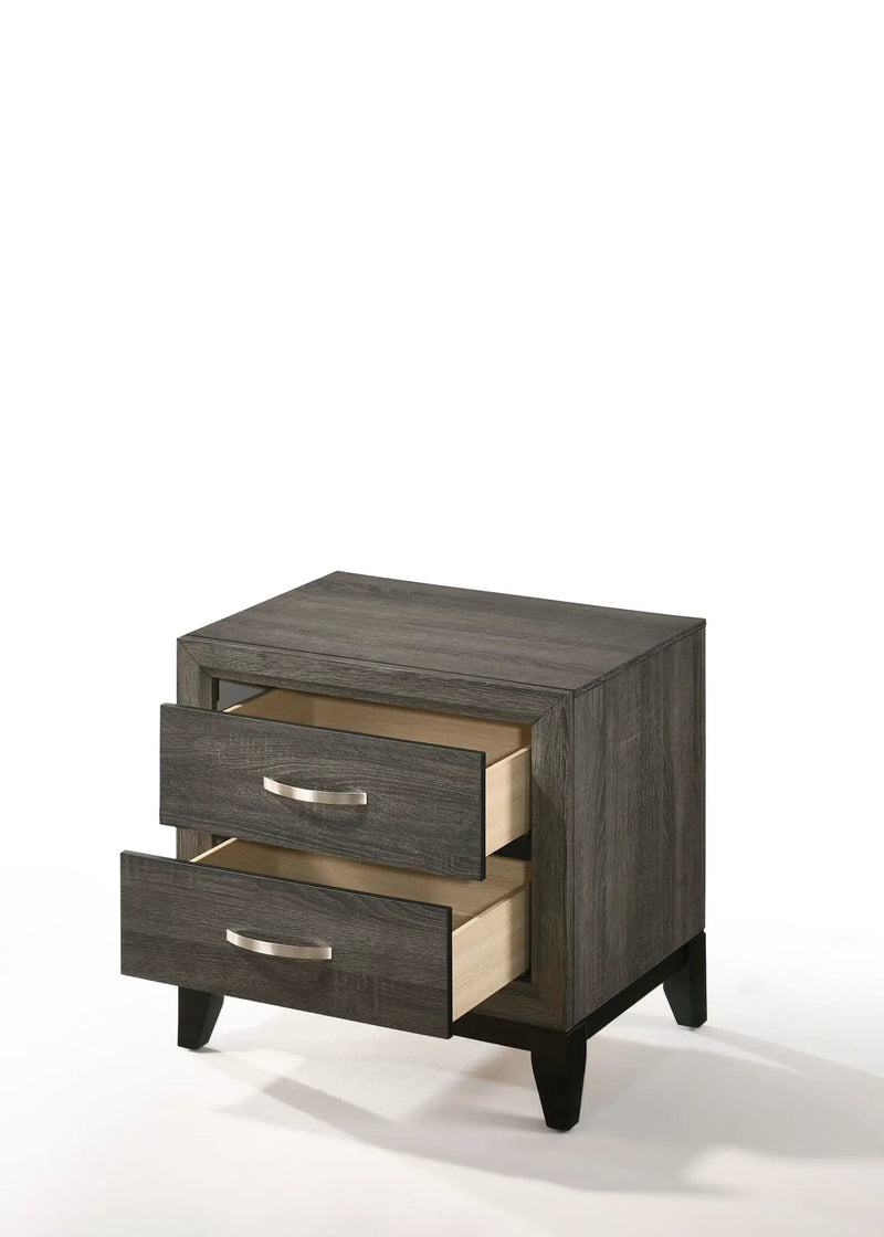 Valdemar - Nightstand - Weathered Gray by Unique Piece Furniture