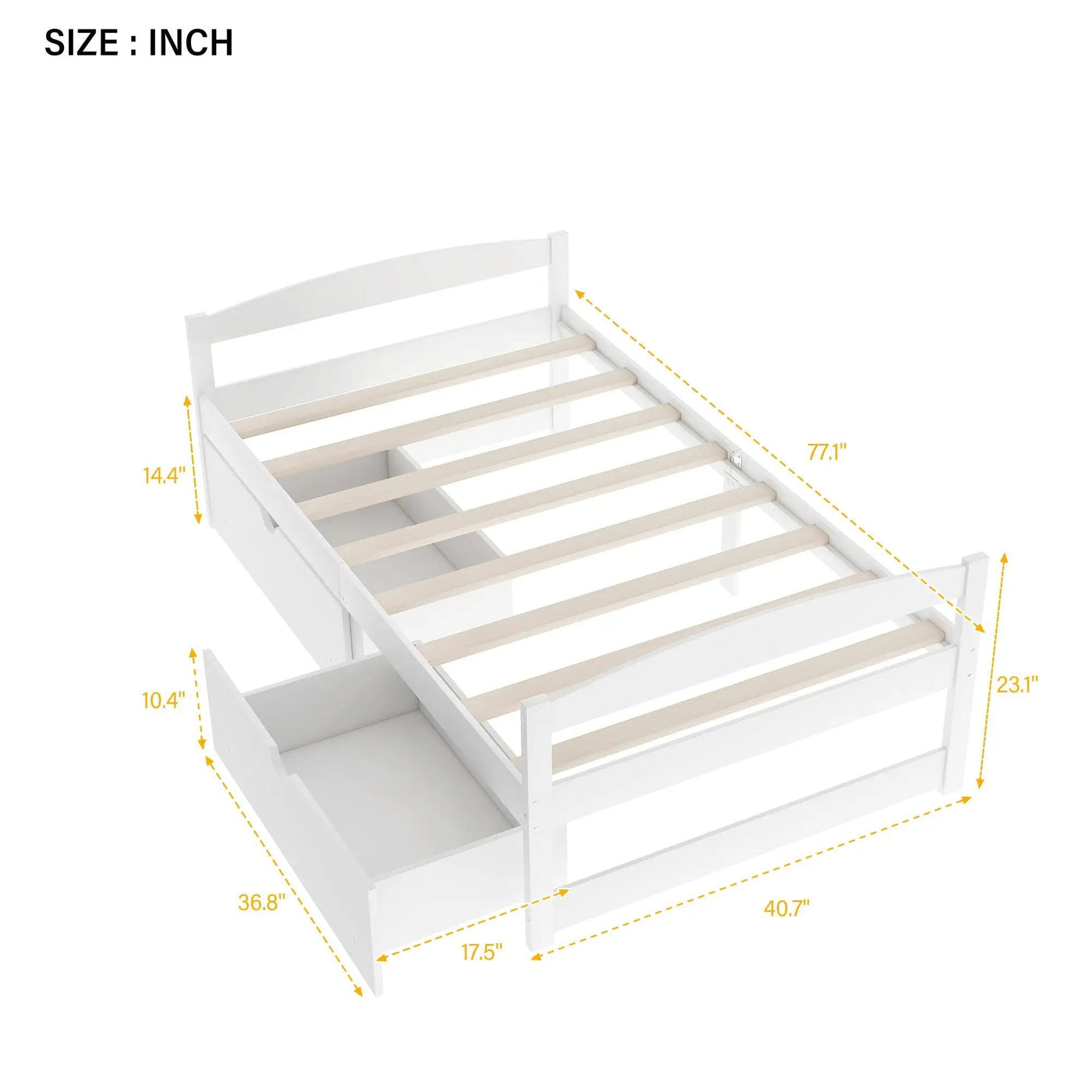 Platform Bed With 2 Drawers by HouseOfZazla