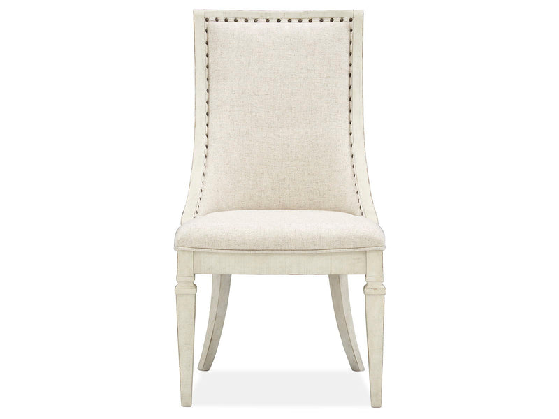 Newport - Dining Arm Chair With Upholstered Seat & Back (Set of 2) - Alabaster, photo 5 of 7