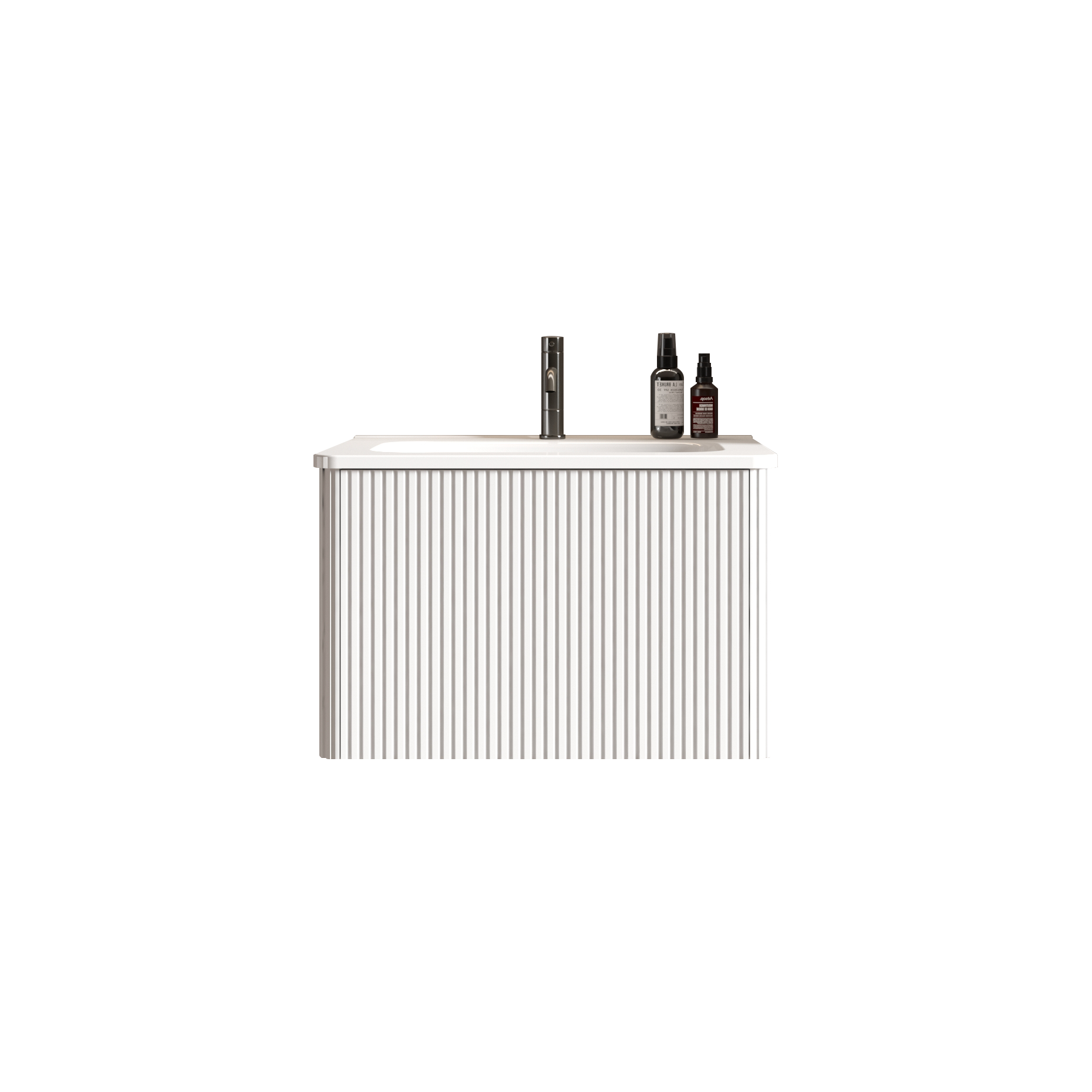 Etna 24" Striped Soft White Bathroom Vanity by HouseOfZazla