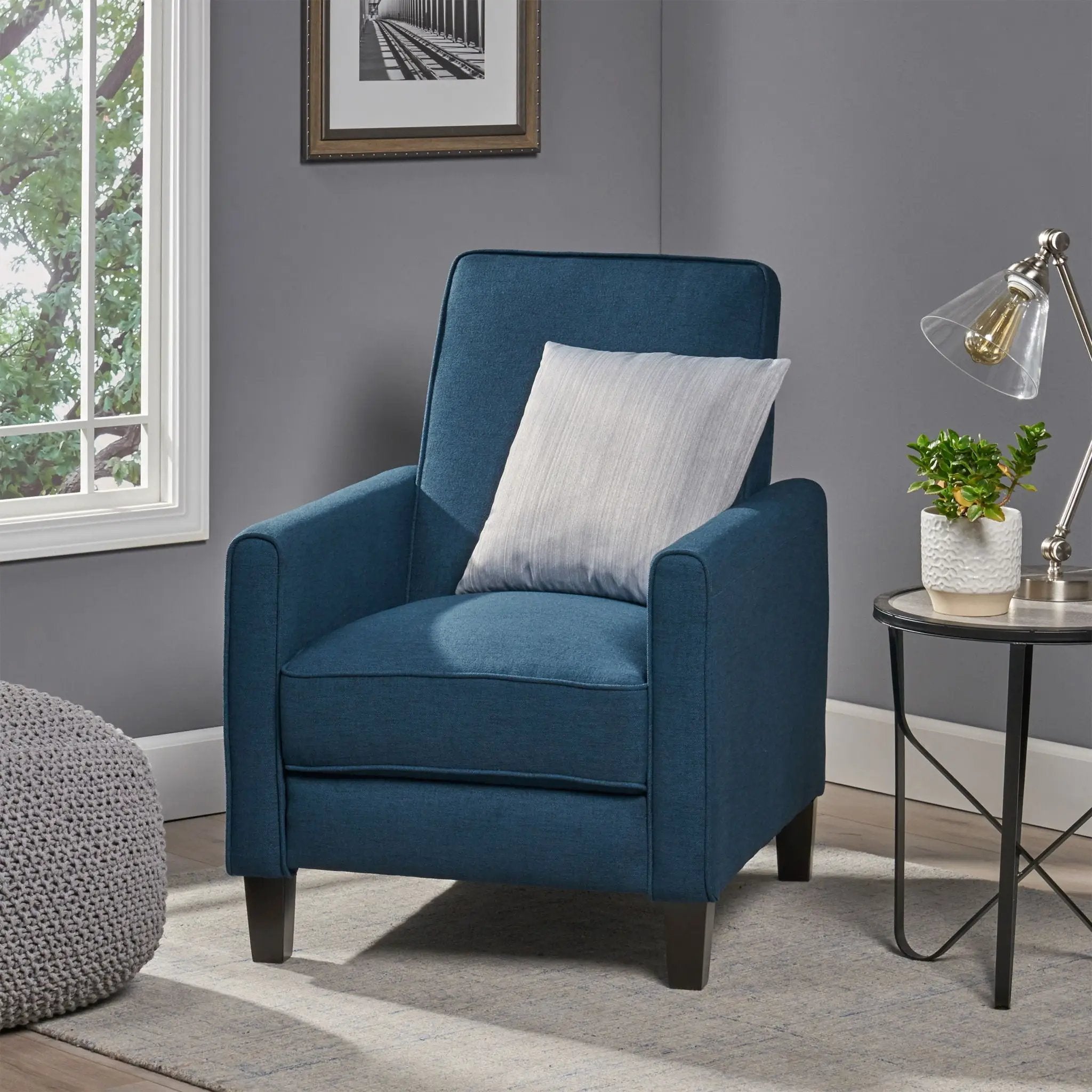 Upholstered Push Back Recliner Chair For Living Room by HouseOfZazla