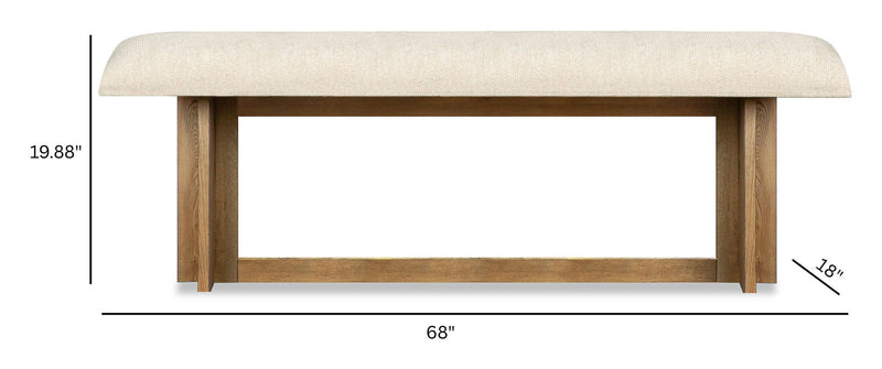 Marcel - Bench - Harvest Brown, photo 5 of 7