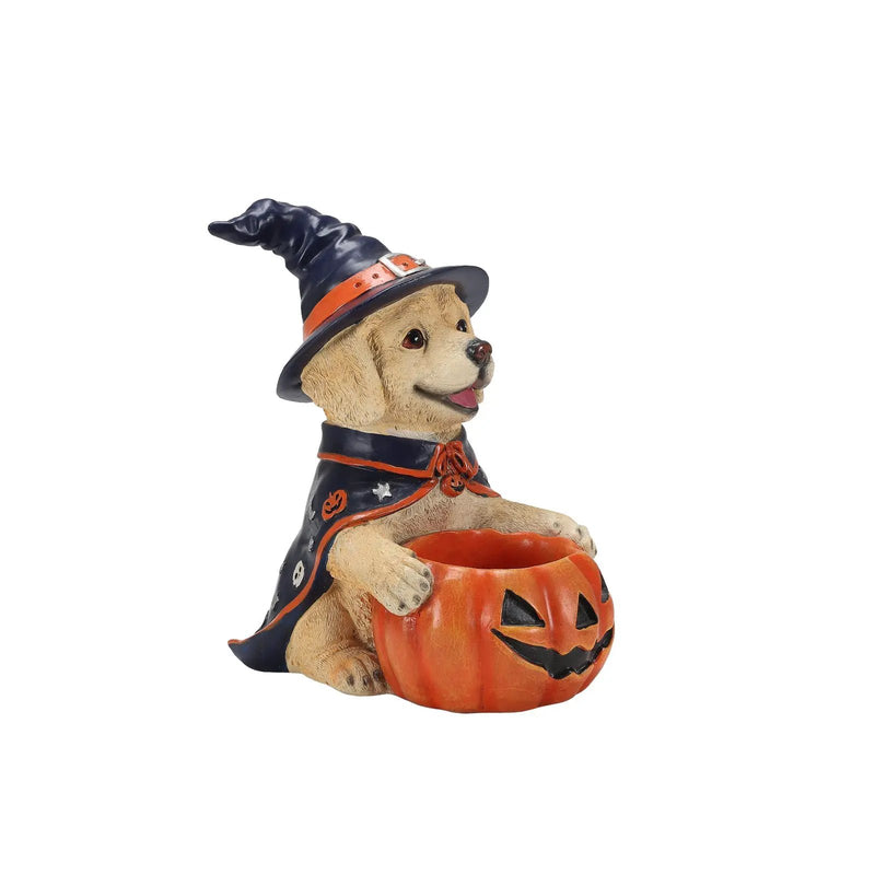 Halloween Labrador Retriever Witch Puppy Figurine by HouseOfZazla