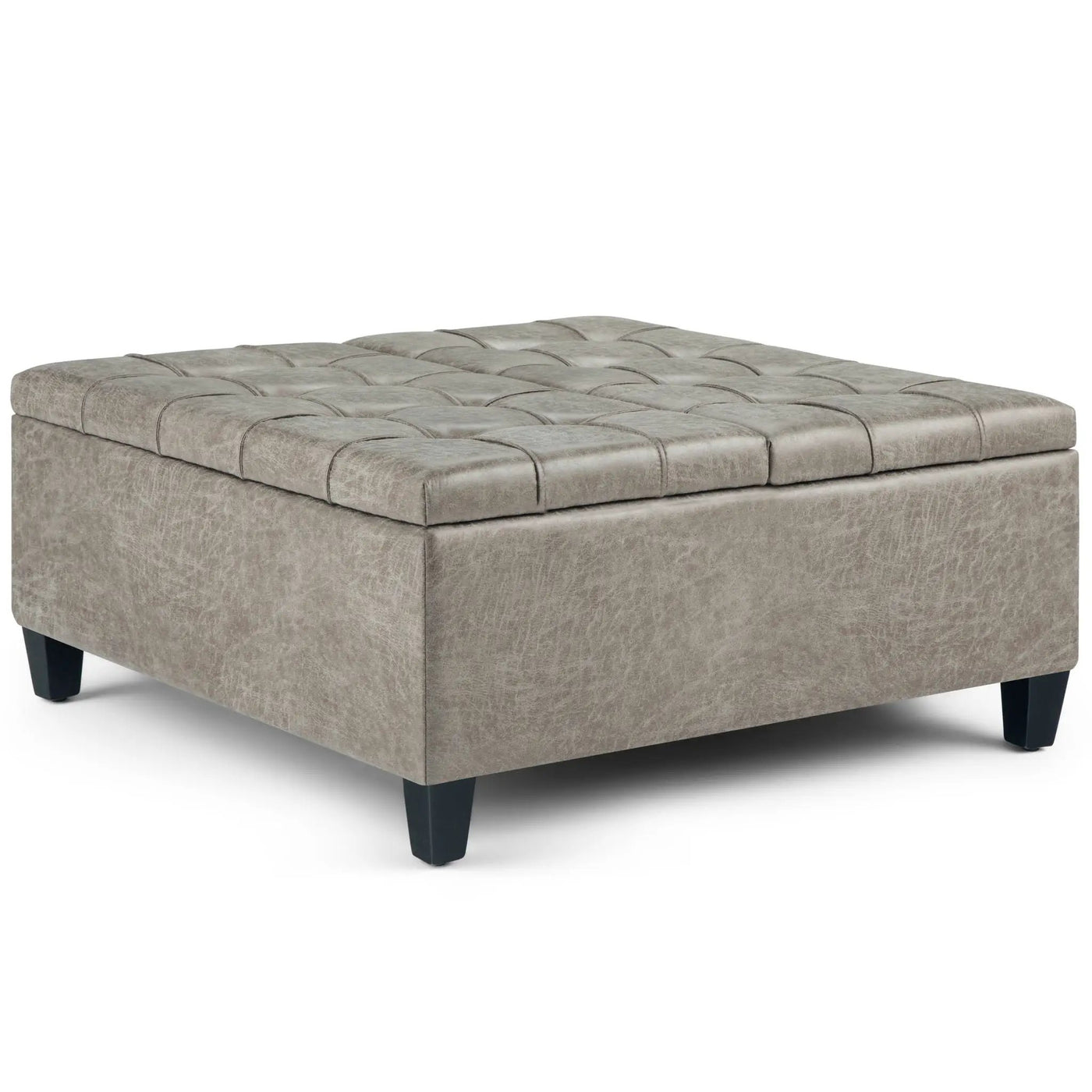 Harrison - Upholstered Coffee Table Storage Ottoman by HouseOfZazla