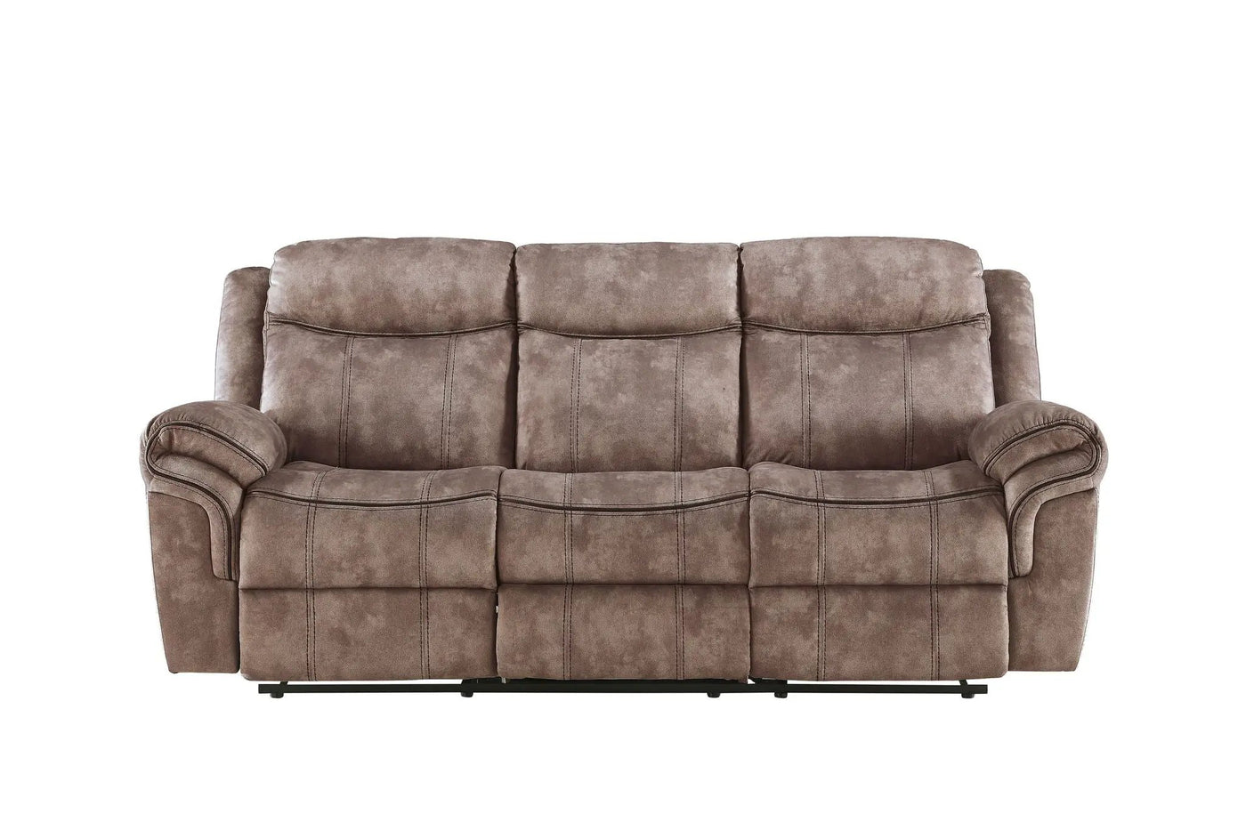 Zubaida Two Tone Recliner Sofa with USB Port and Drop Down Table by HouseOfZazla