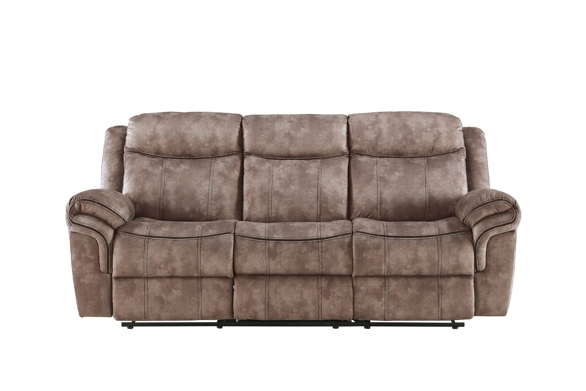 Zubaida Two Tone Recliner Sofa with USB Port and Drop Down Table by HouseOfZazla